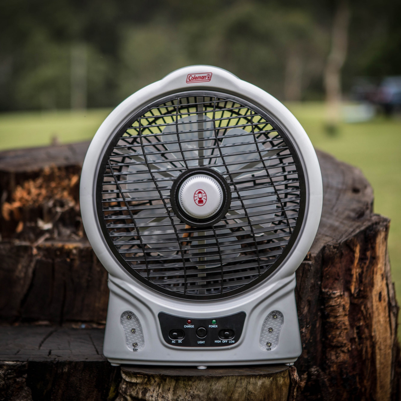 Coleman 12V/240V AC/DC 8 Inch Portable Rechargable Fan With Led Free