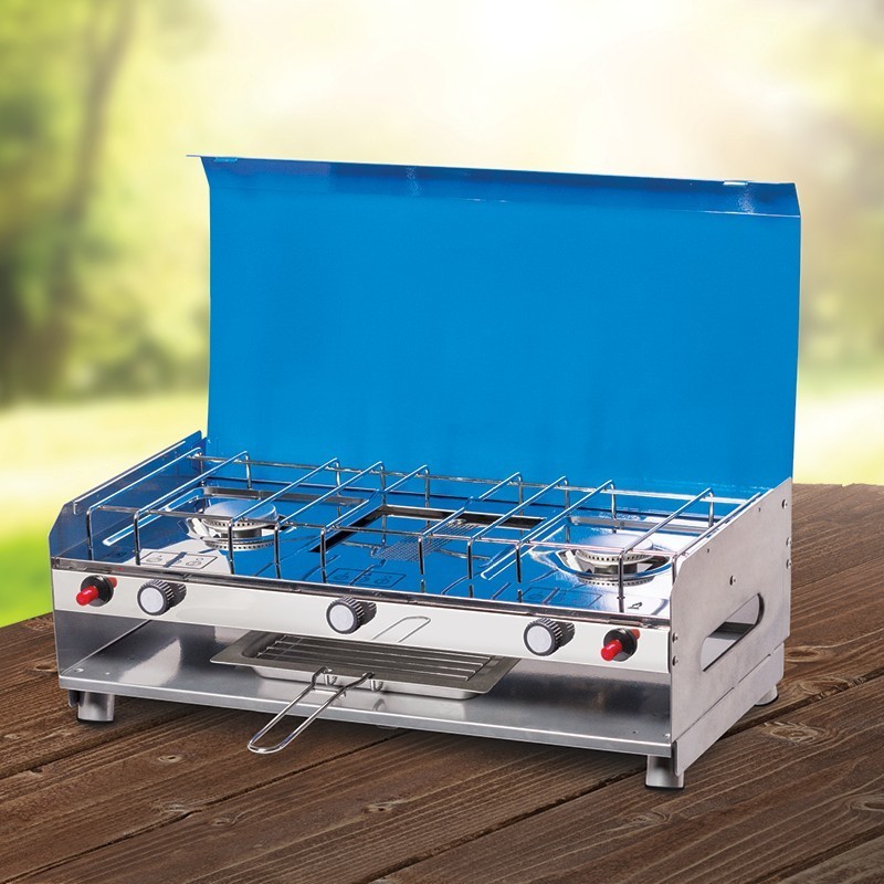 Companion 2 Burner RV Stove with Grill and Legs