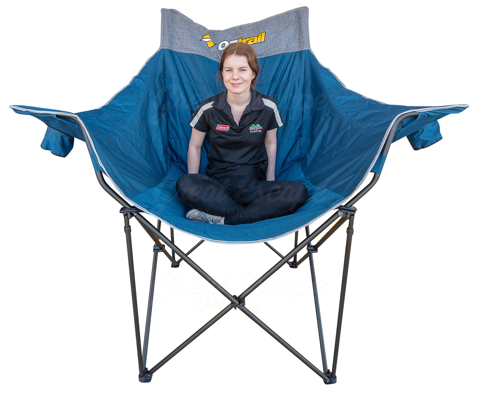 Oztrail Moon Chair Single With Arms Oztackle Fishing Gear