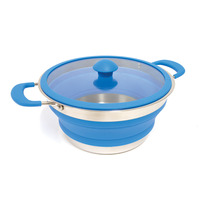 Pop Up Stainless Steel Cooking Pot 3L image