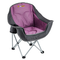 OZtrail Moon Chair Junior with Arms Purple image