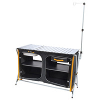 OZtrail Deluxe Camp Kitchen with Sink and Light Pole image
