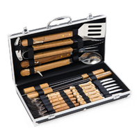 Campfire BBQ Tool & Cutlery Set - 22PC image