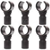 6 x C Clip Tent Pole Ends for 22mm to 25mm Tube, Spreader Bars image