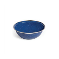 Campfire Enamel Bowl 15cm Blue with Stainless Rim image