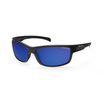 MAKO Sunglasses Shadow Matte Black Grey Tort/Blue Mirror Glass Polarised Lenses image