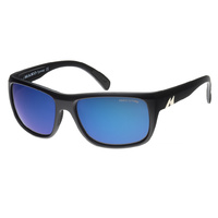 Mako Sunglasses Apex Matte Black/Glass HD Blue Mirror Polarised Lenses image