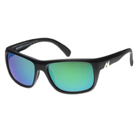 Mako Sunglasses Apex Matte Black/Glass HD Green Mirror Polarised Lenses image