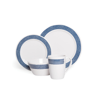 Campfire Melamine Dinner Set 16 Piece Blue Moon image