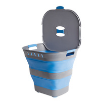 Pop Up Laundry Hamper Blue     image