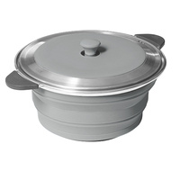 Pop Up Stockpot And Lid 2.6L Grey  image