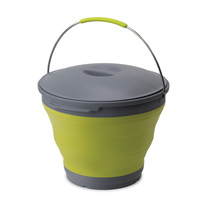 Pop Up Bucket with Lid 9.5L Green image