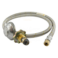 Companion Gas Hose and Regulator 1/4BSPF 1.2m Long image
