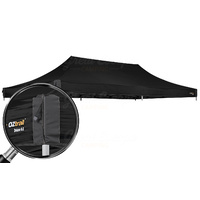 OZtrail Deluxe Gazebo 6.0 Canopy Black image