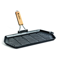 Campfire Cast Iron Folding Rectangle Frypan 35cm image