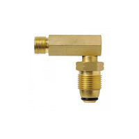 Companion Gas Adaptor POL Cylinder to 3/8LH Right Angle image