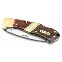 Old Timer Mountain Beaver Pocket Knife and Leather Pouch Sheath image
