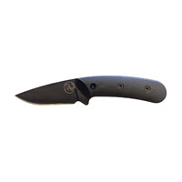 Tassie Tiger Fixed Blade Skinning Knife – Black Carbon Fibre Handle image