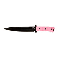 Tassie Tiger Pig Sticker - Black Blade Pink image