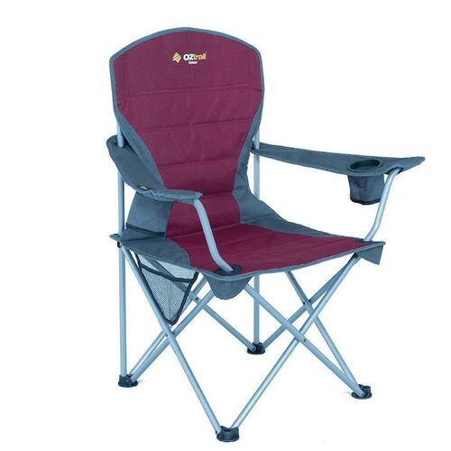 OZtrail Deluxe Jumbo Arm Chair Red