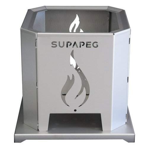 Supa Peg Supa Cube Stainless Steel Fire Pit