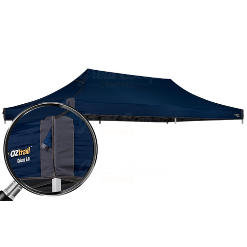 OZtrail Deluxe Gazebo Canopy 6.0 Blue 