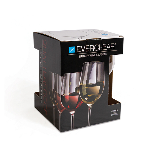 Everclear Tritan Wine Glass 4 Pack